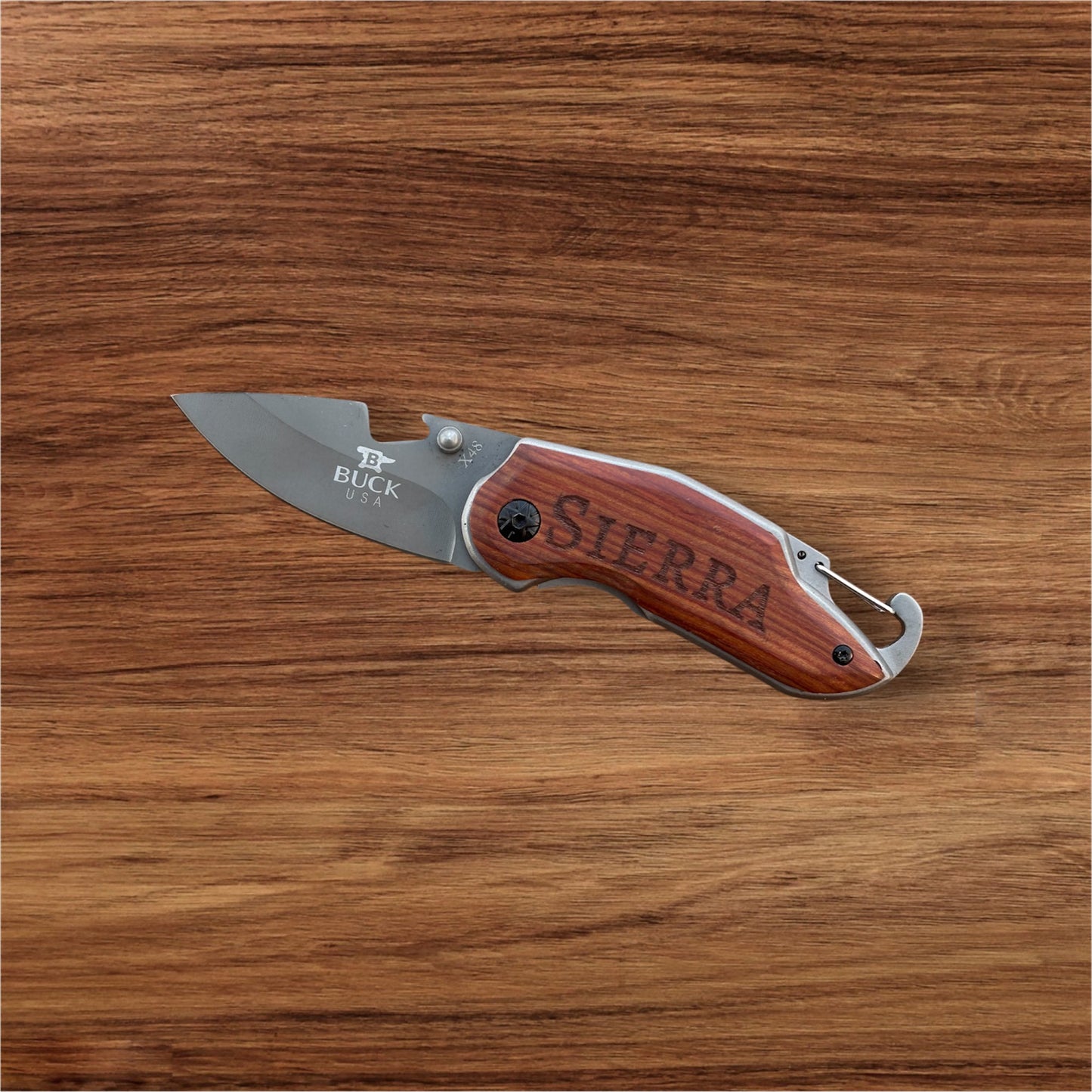 Engrave pocket knife